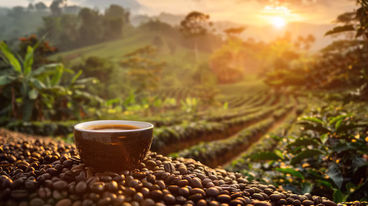 Ethiopian coffee — green beans ready for export
